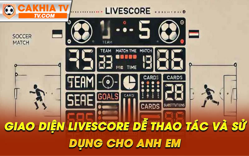 Giao dien livescore de thao tac va su dung cho anh em Giao diện livescore dễ thao tác và sử dụng cho anh em